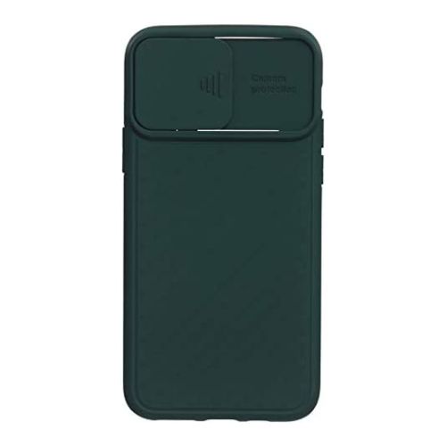 StraTG Dark Green Case with Sliding Camera Protector for iPhone 11 Pro Max - Stylish and Protective Smartphone Case