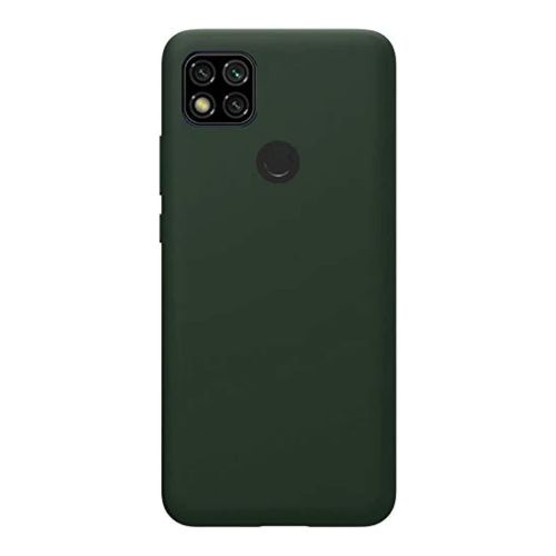 StraTG Dark Green Silicon Cover for Xiaomi Redmi 9C - Slim and Protective Smartphone Case 