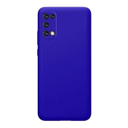 StraTG Blue Silicon Cover for Oppo Realme 7 Pro - Slim and Protective Smartphone Case 