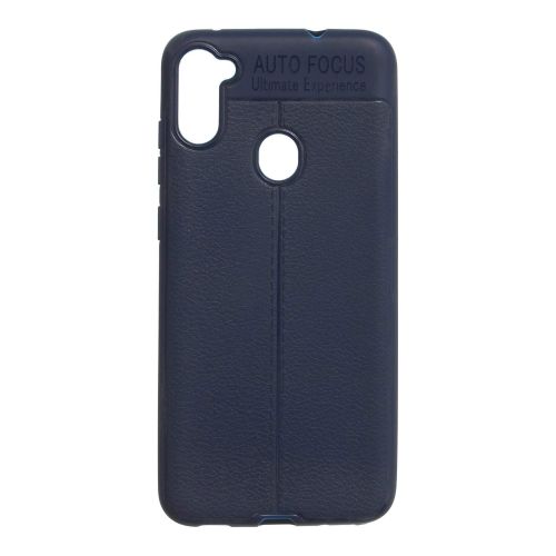 StraTG Dark Blue Silicon Cover for Samsung A11 / M11 - Slim and Protective Smartphone Case 