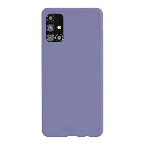 StraTG Light Purple Silicon Cover for Samsung M31s - Slim and Protective Smartphone Case 