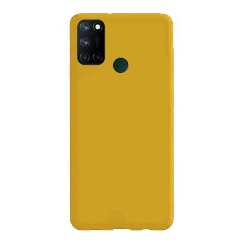 StraTG Yellow Silicon Cover for Oppo Realme C17 / 7i - Slim and Protective Smartphone Case 