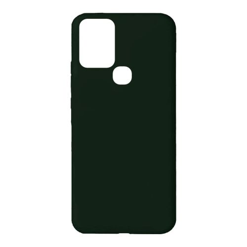 StraTG Dark Green Silicon Cover for Infinix Hot 10 Lite / X657b / Smart 5 / X657 - Slim and Protective Smartphone Case 