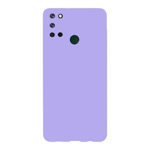 StraTG Light Purple Silicon Cover for Oppo Realme C17 / 7i - Slim and Protective Smartphone Case with Camera Protection