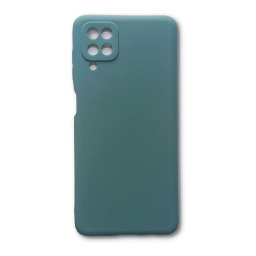 StraTG Green Silicon Cover for Samsung A12 / M12 / F12 - Slim and Protective Smartphone Case with Camera Protection