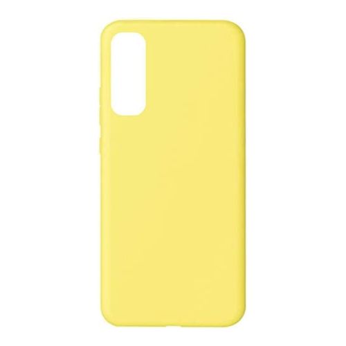 StraTG Yellow Silicon Cover for Xiaomi Mi Note 10 Lite - Slim and Protective Smartphone Case 