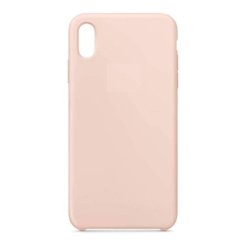 StraTG Light Pink Silicon Cover for iPhone XS Max - Slim and Protective Smartphone Case 