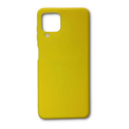 StraTG Yellow Silicon Cover for Samsung A22 / M22 / M32 / F22 4G - Slim and Protective Smartphone Case 