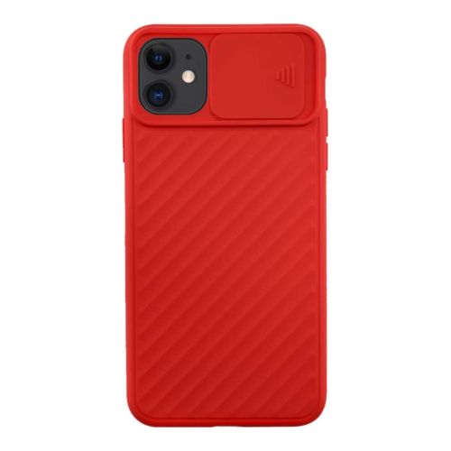 StraTG Red Silicon Cover for iPhone 11 - Slim and Protective Smartphone Case with Camera Protection