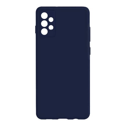 StraTG Dark Blue Silicon Cover for Samsung A32 4G - Slim and Protective Smartphone Case with Camera Protection