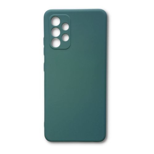StraTG Green Silicon Cover for Samsung A32 4G - Slim and Protective Smartphone Case with Camera Protection