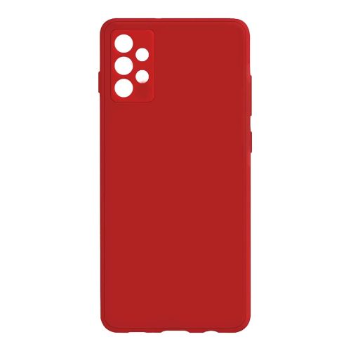 StraTG Red Silicon Cover for Samsung A32 4G - Slim and Protective Smartphone Case with Camera Protection