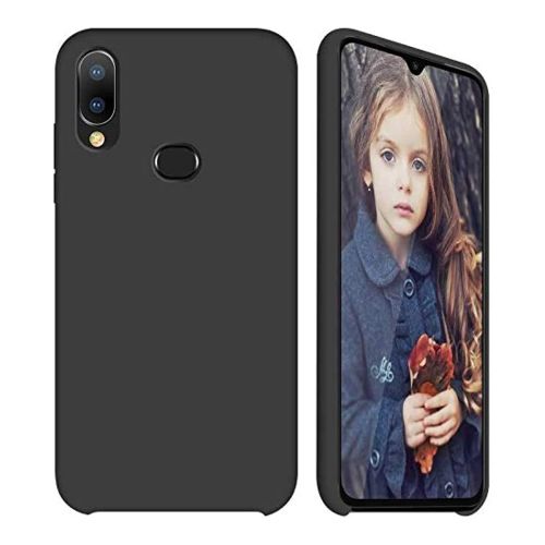 StraTG Black Silicon Cover for Samsung A10s - Slim and Protective Smartphone Case 