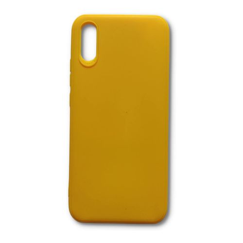 StraTG Yellow Silicon Cover for Xiaomi Redmi 9A - Slim and Protective Smartphone Case 