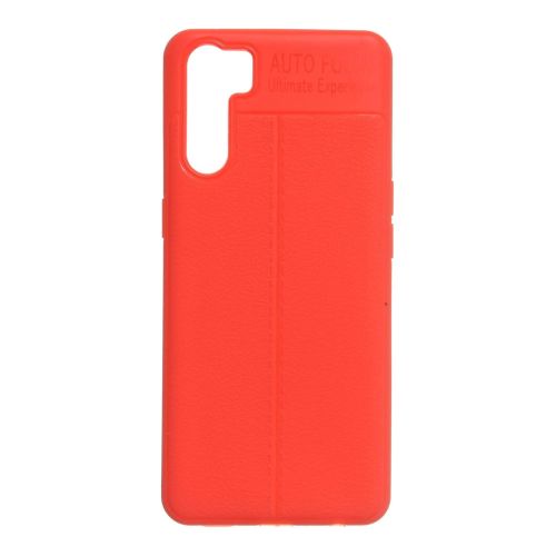 StraTG Red Silicon Cover for Oppo A91 - Slim and Protective Smartphone Case 