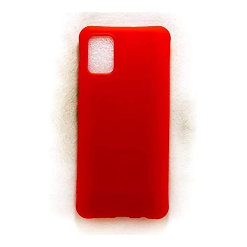 StraTG Red Silicon Cover for Samsung A51 4G - Slim and Protective Smartphone Case 