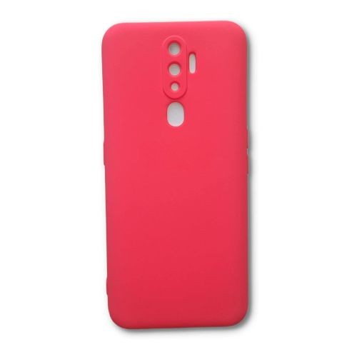 StraTG Hot Pink Silicon Cover for Oppo A5 2020 / A9 2020 / A11 - Slim and Protective Smartphone Case with Camera Protection