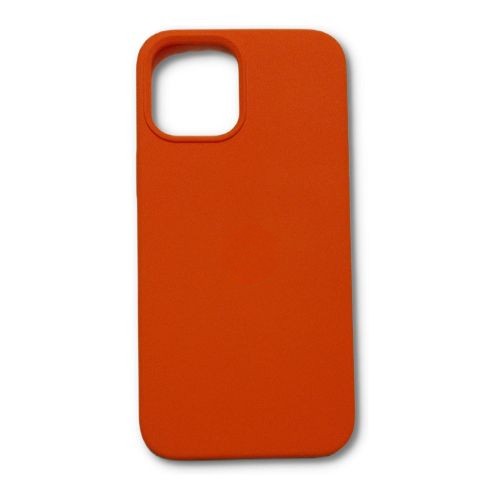 StraTG Orange Silicon Cover for iPhone 12 Pro Max - Slim and Protective Smartphone Case 