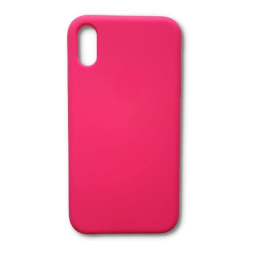 StraTG Hot Pink Silicon Cover for iPhone XR - Slim and Protective Smartphone Case 