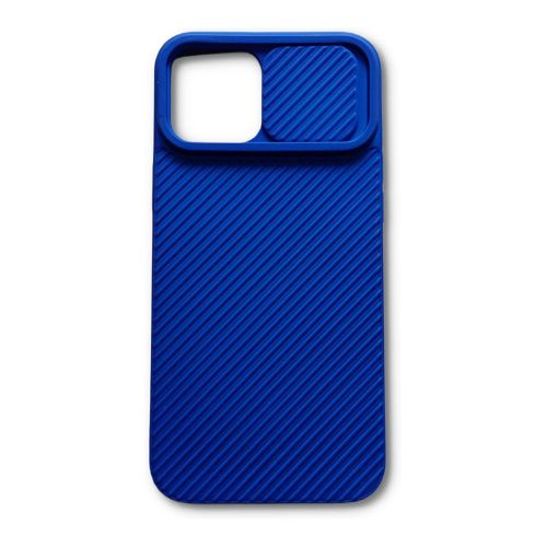 StraTG Royal Blue Case with Sliding Camera Protector for iPhone 12 Pro Max - Stylish and Protective Smartphone Case