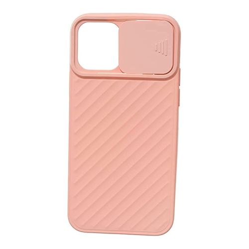 StraTG Pink Case with Sliding Camera Protector for iPhone 12 / 12 Pro - Stylish and Protective Smartphone Case