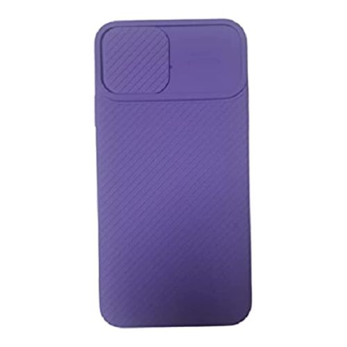 StraTG Purple Case with Sliding Camera Protector for iPhone 12 / 12 Pro - Stylish and Protective Smartphone Case