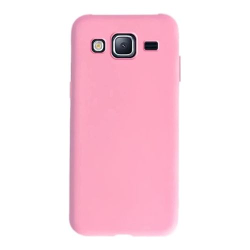 StraTG Pink Silicon Cover for Samsung J7 - Slim and Protective Smartphone Case 