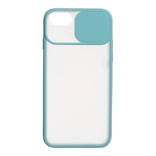 StraTG Clear and Turquoise Case with Sliding Camera Protector for iPhone 6 / 6S - Stylish and Protective Smartphone Case