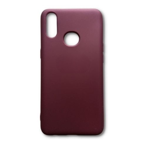 StraTG Dark Purple Silicon Cover for Samsung A10s - Slim and Protective Smartphone Case 