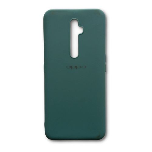 StraTG Green Silicon Cover for Oppo Reno 2F / 2Z - Slim and Protective Smartphone Case 