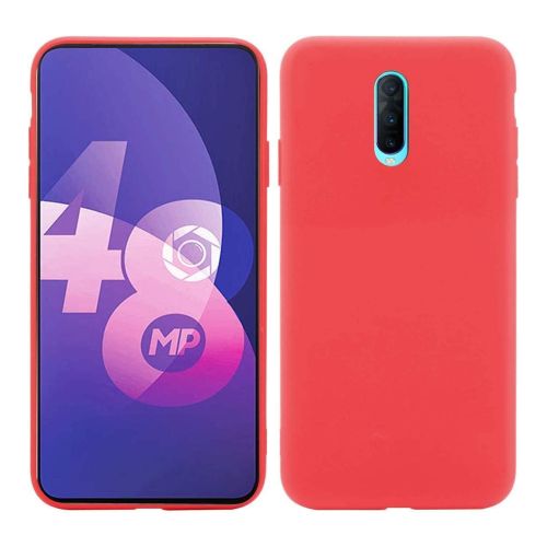 StraTG Red Silicon Cover for Oppo F11 - Slim and Protective Smartphone Case 
