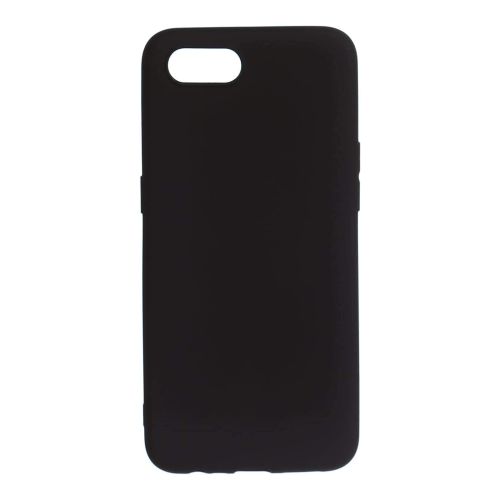 StraTG Black Silicon Cover for Realme C2 / C2s / Oppo A1k - Slim and Protective Smartphone Case 