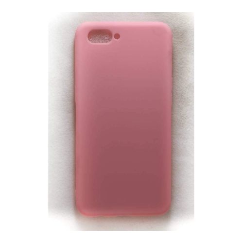 StraTG Pink Silicon Cover for Oppo A3s - Slim and Protective Smartphone Case 