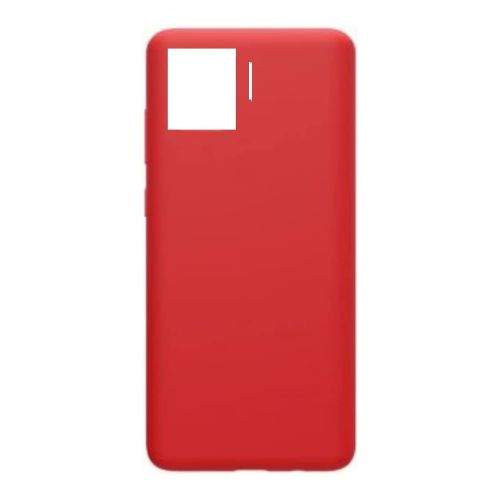 StraTG Red Silicon Cover for Oppo A93 / A73 / F17 / F17 Pro / Reno 4F / Reno 4 Lite - Slim and Protective Smartphone Case 
