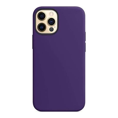 StraTG Dark Purple Blue Silicon Cover for iPhone 13 Pro Max - Slim and Protective Smartphone Case 