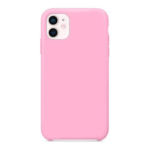 StraTG Pink Silicon Cover for iPhone 12 / 12 Pro - Slim and Protective Smartphone Case 