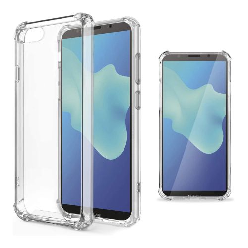 StraTG Gorilla Transparent Cover for Huawei Y5 Prime (2018) - Durable and Clear Smartphone Case 