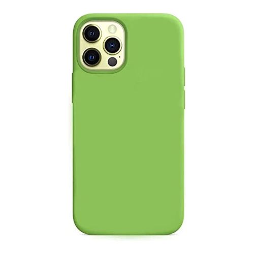 StraTG Light Green Silicon Cover for iPhone 13 Pro Max - Slim and Protective Smartphone Case 