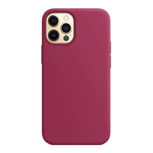 StraTG Purple Silicon Cover for iPhone 12 Pro Max - Slim and Protective Smartphone Case [Feature]