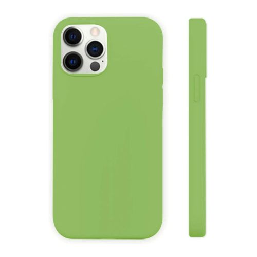 StraTG Light Green Silicon Cover for iPhone 12 / 12 Pro - Slim and Protective Smartphone Case 