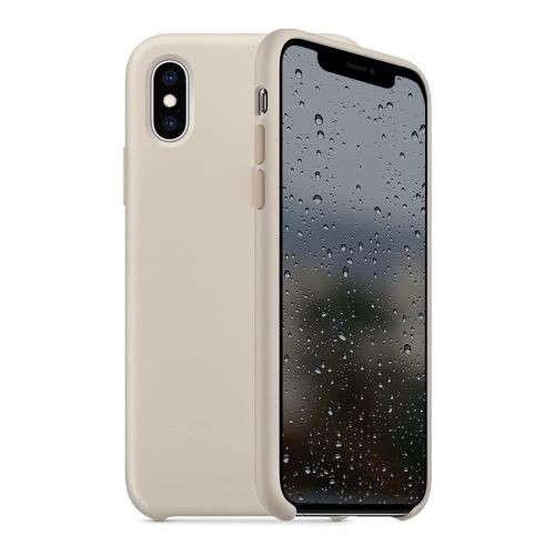 StraTG Stone Silicon Cover for iPhone XS Max - Slim and Protective Smartphone Case 
