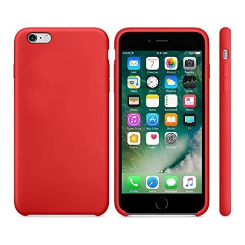 StraTG Red Silicon Cover for iPhone 6 Plus / 6S Plus - Slim and Protective Smartphone Case 