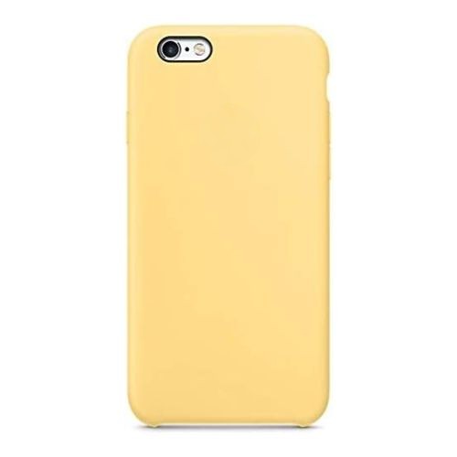 StraTG Yellow Silicon Cover for iPhone 6 Plus / 6S Plus - Slim and Protective Smartphone Case 