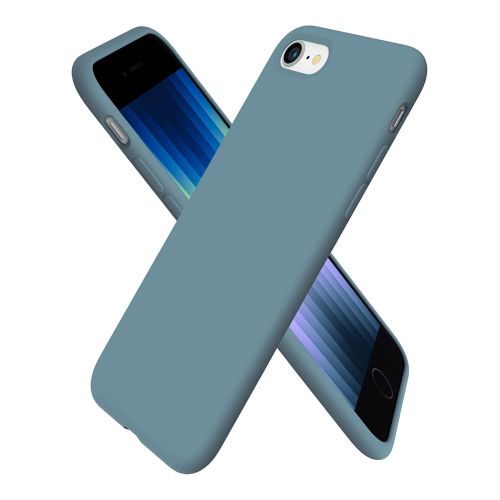StraTG Green Silicon Cover for iPhone 7 / 8 / SE 2020 / SE 2022 - Slim and Protective Smartphone Case 