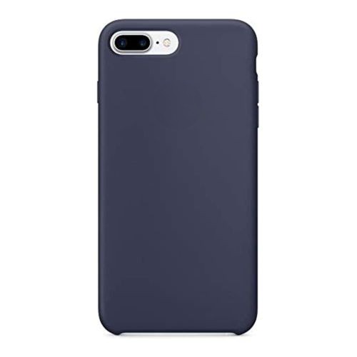 StraTG Navy Blue Silicon Cover for iPhone 7 Plus / 8 Plus - Slim and Protective Smartphone Case 