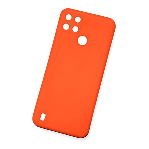 StraTG Orange Silicon Cover for Realme C21Y / C25 / C25s / C25Y - Slim and Protective Smartphone Case with Camera Protection