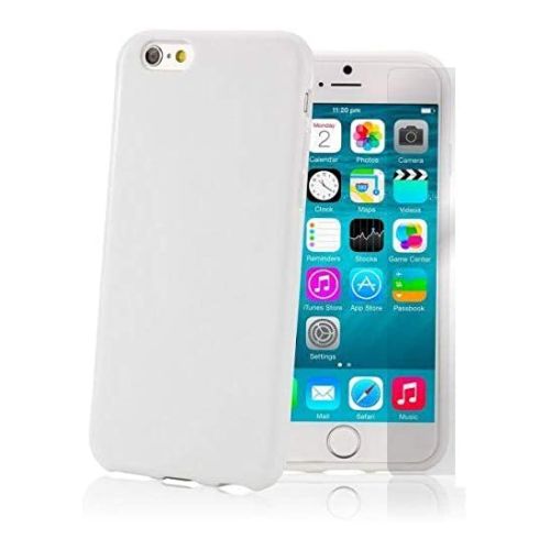 StraTG White Silicon Cover for iPhone 6 / 6S - Slim and Protective Smartphone Case 