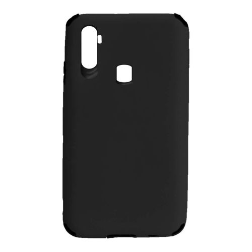 StraTG Black Silicon Cover for Oppo Realme 6i - Slim and Protective Smartphone Case 