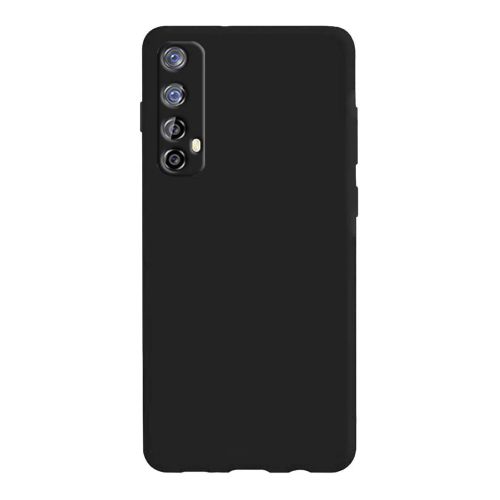 StraTG Black Silicon Cover for Realme 7 - Slim and Protective Smartphone Case 