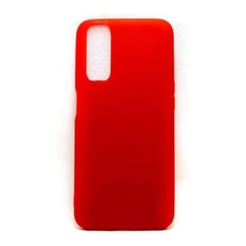 StraTG Red Silicon Cover for Realme 7 - Slim and Protective Smartphone Case 